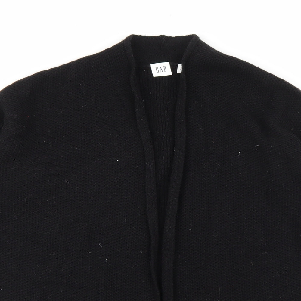 Gap Womens Black V-Neck Nylon Cardigan Jumper Size S