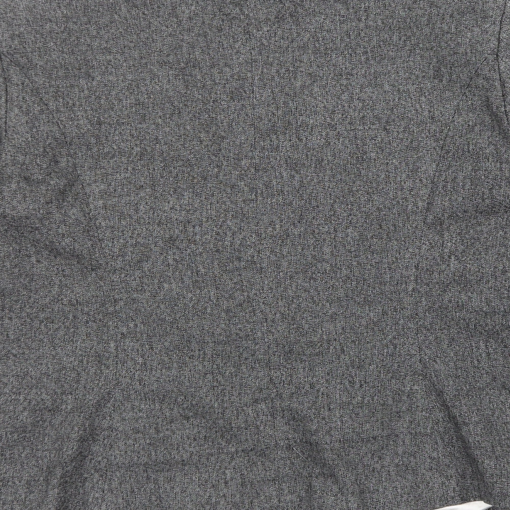 NEXT Womens Grey Polyester Jacket Blazer Size 12