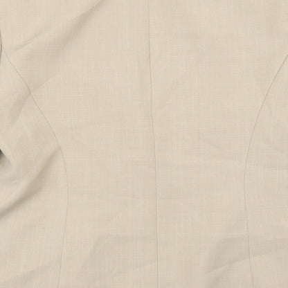 Berkertex Womens Beige Polyester Jacket Blazer Size 16