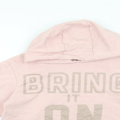 YD Girls Multicoloured 100% Cotton Pullover Hoodie Size 11-12 Years Pullover - Bring it on