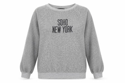 Dorothy Perkins Womens Grey Cotton Pullover Sweatshirt Size 10 Pullover - Soho New Yrok