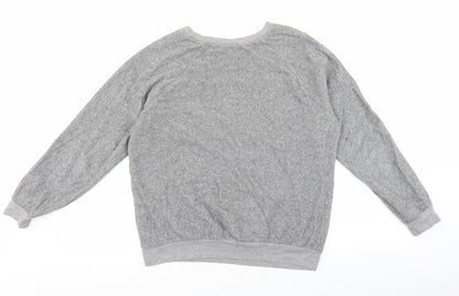 Dorothy Perkins Womens Grey Cotton Pullover Sweatshirt Size 10 Pullover - Soho New Yrok