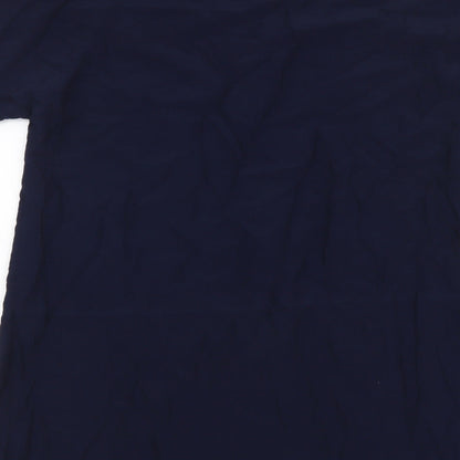 Womens UK Size 6 Marks and Spencer Blue Basic Blouse