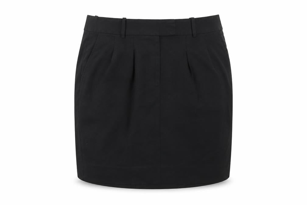 Gap Womens Black Polyester Mini Skirt Size 10 Button