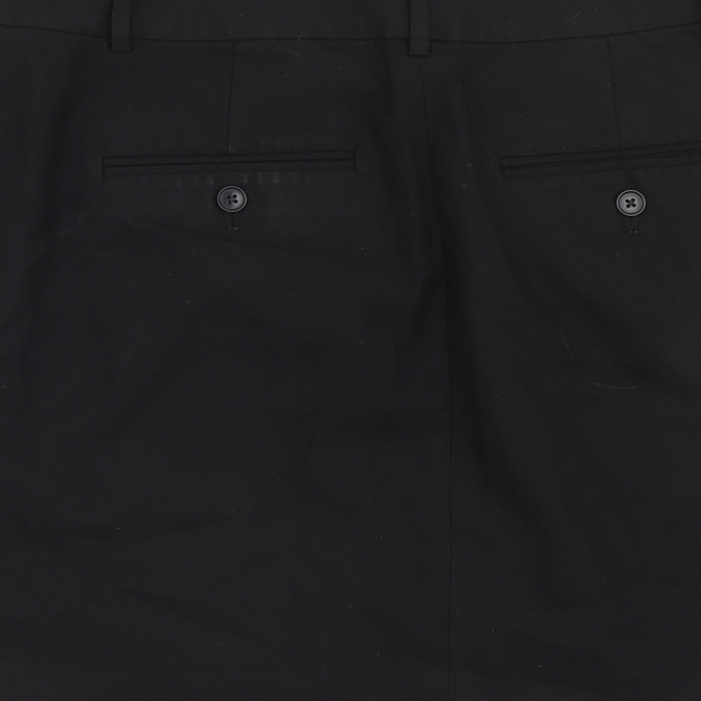 Gap Womens Black Polyester Mini Skirt Size 10 Button