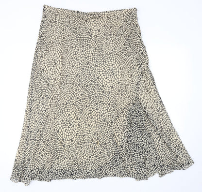 Alex & Co Womens Beige Geometric Polyester A-Line Skirt Size 18