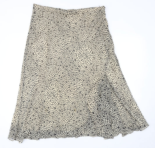 Alex & Co Womens Beige Geometric Polyester A-Line Skirt Size 18