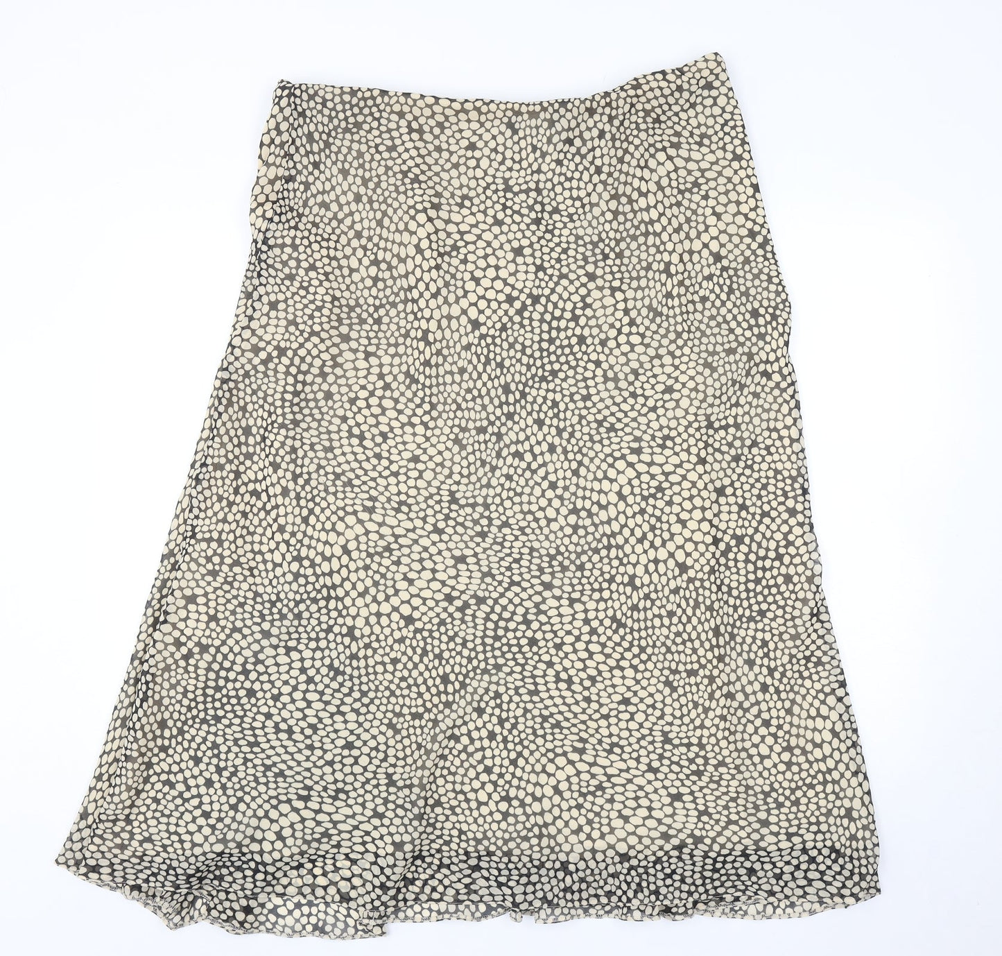 Alex & Co Womens Beige Geometric Polyester A-Line Skirt Size 18