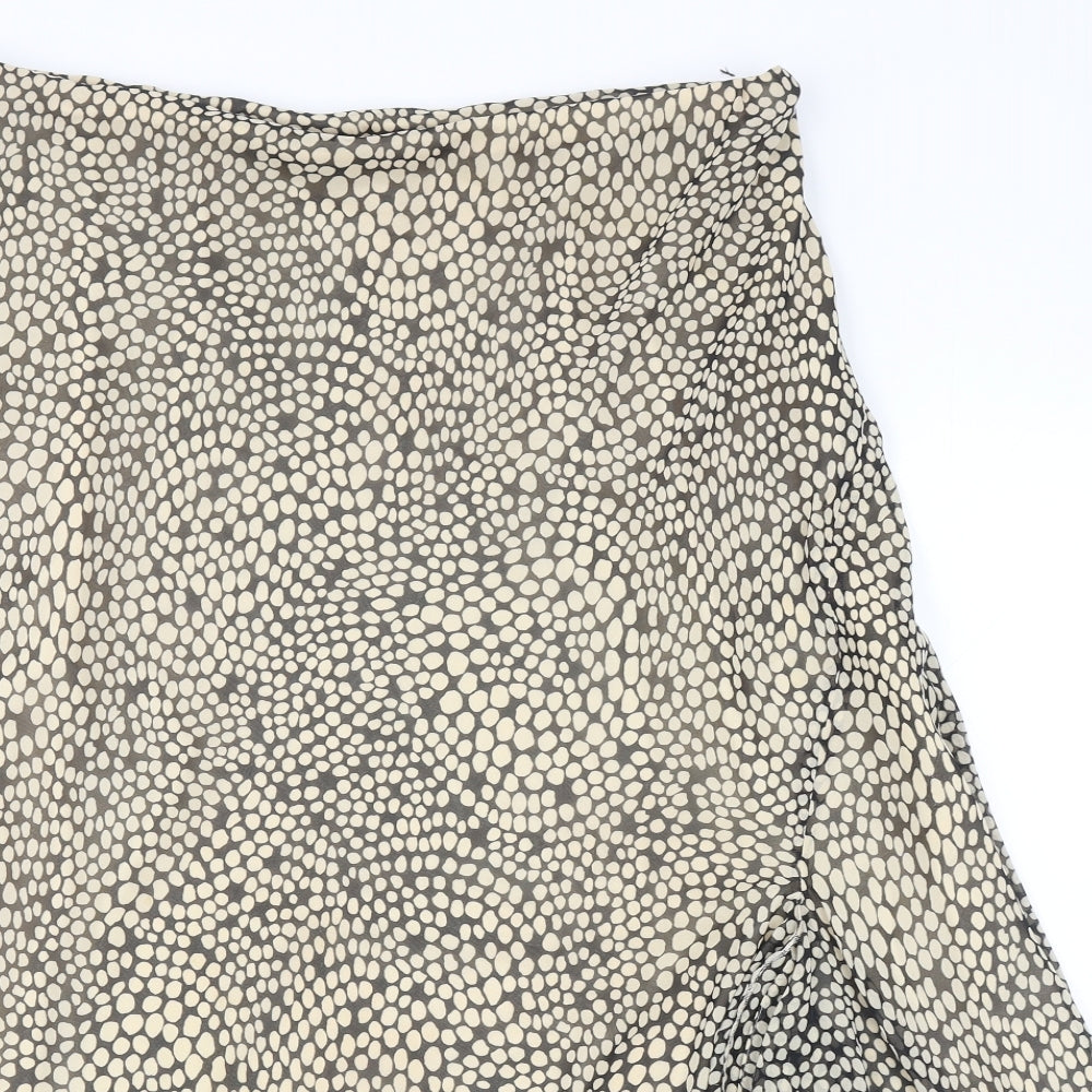 Alex & Co Womens Beige Geometric Polyester A-Line Skirt Size 18