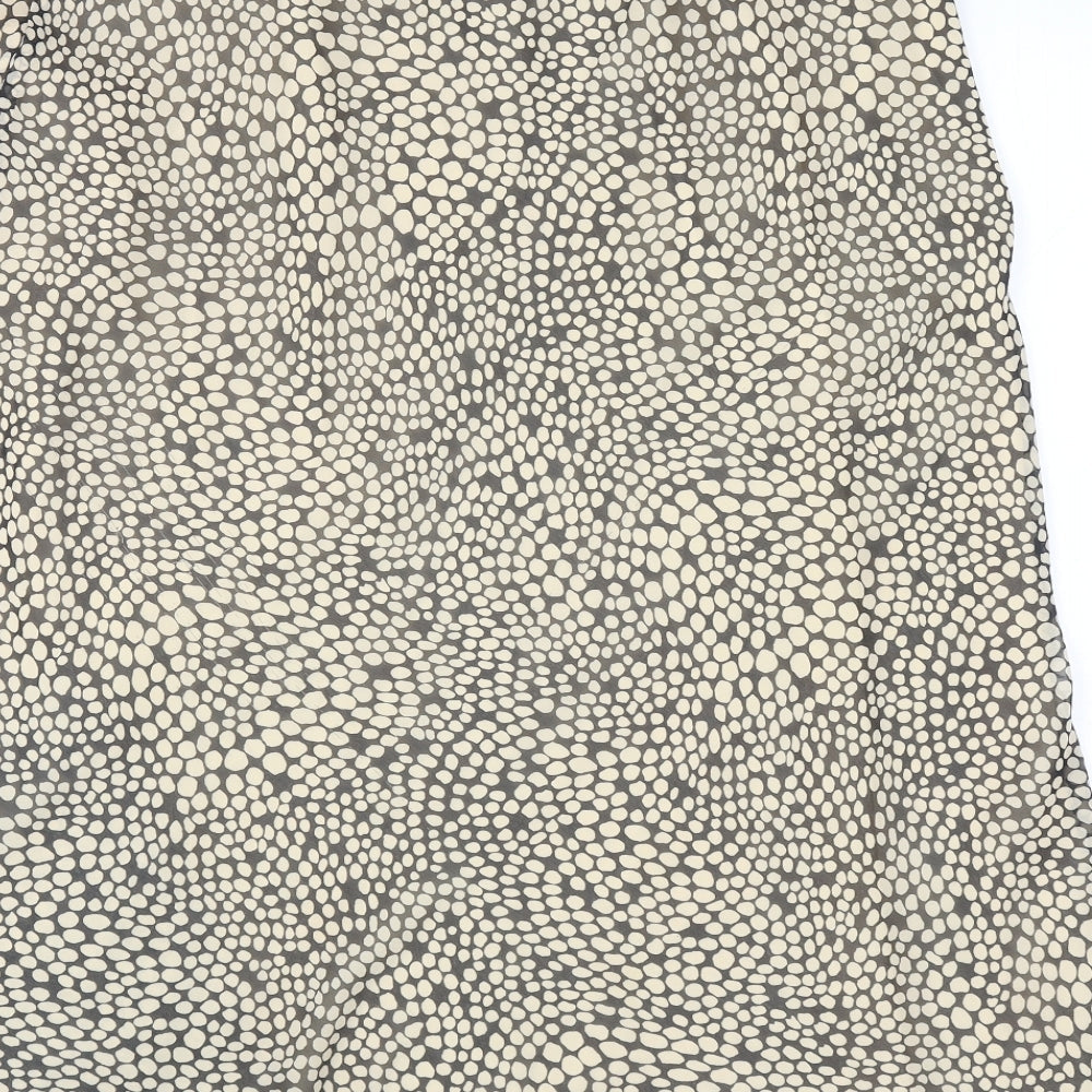 Alex & Co Womens Beige Geometric Polyester A-Line Skirt Size 18