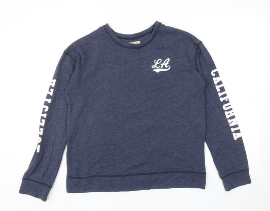 Hollister Womens Blue Cotton Pullover Sweatshirt Size M Pullover - LA