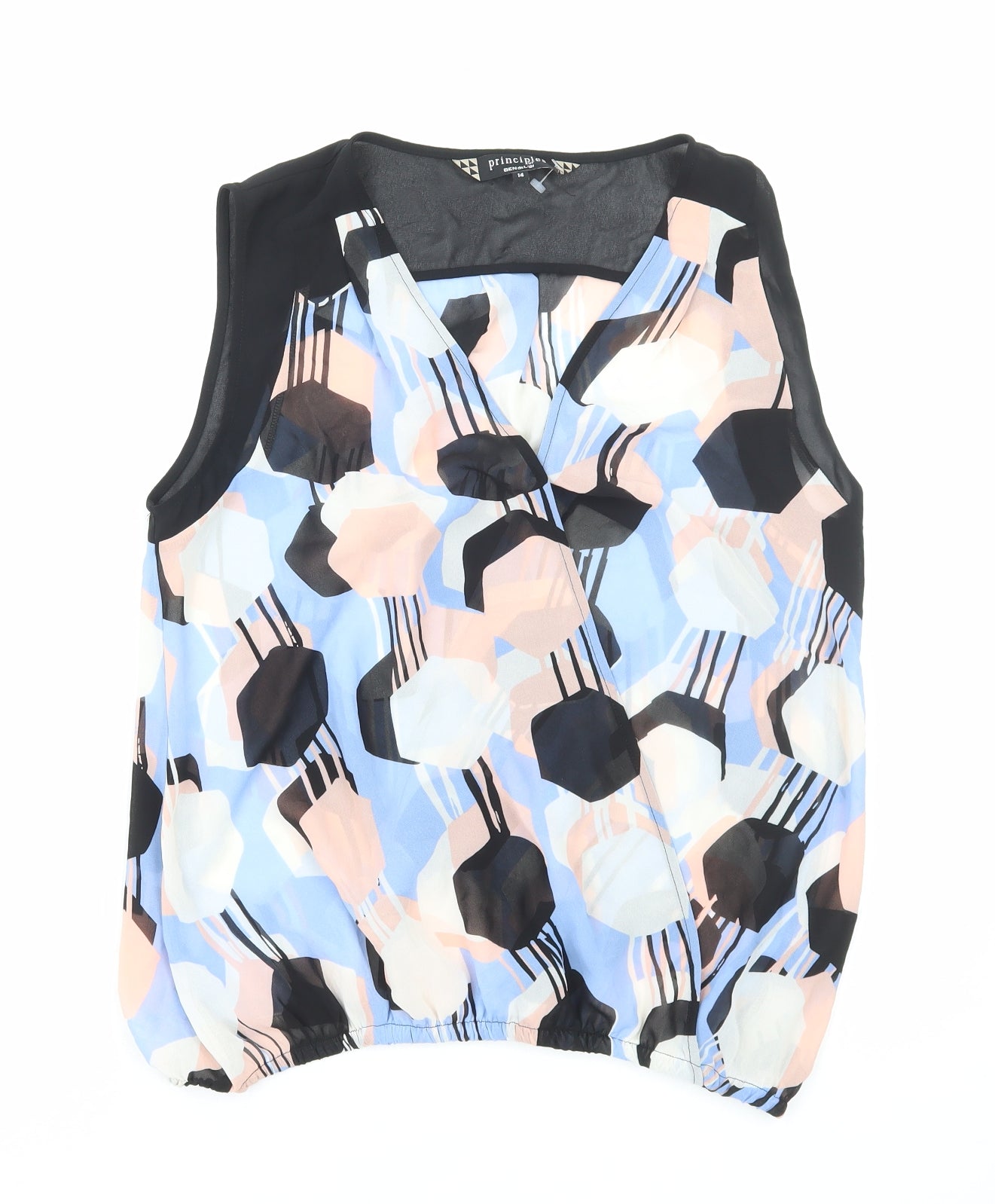 Womens UK Size 14 Principles Multicoloured Basic Tank
