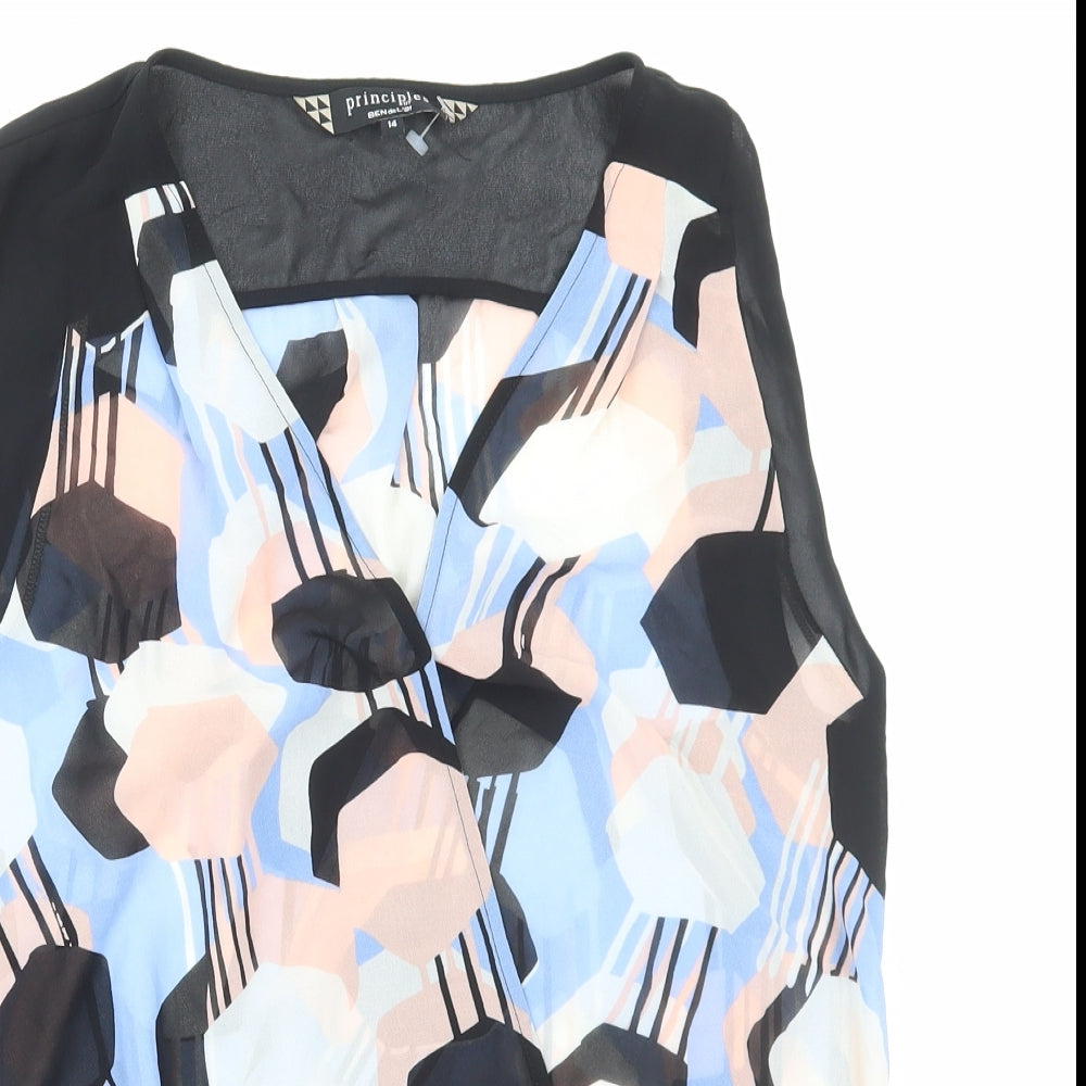 Womens UK Size 14 Principles Multicoloured Basic Tank