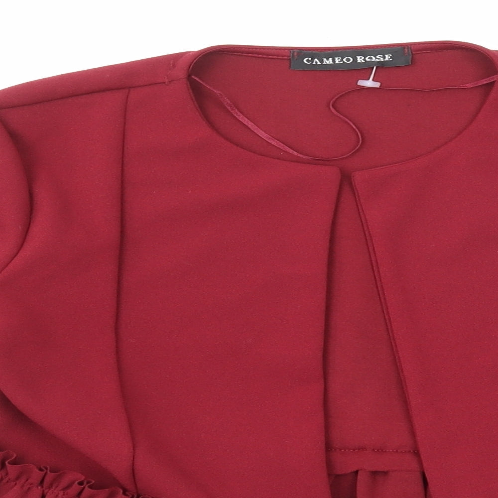 Womens UK Size 10 Cameo Rose Red Jacket