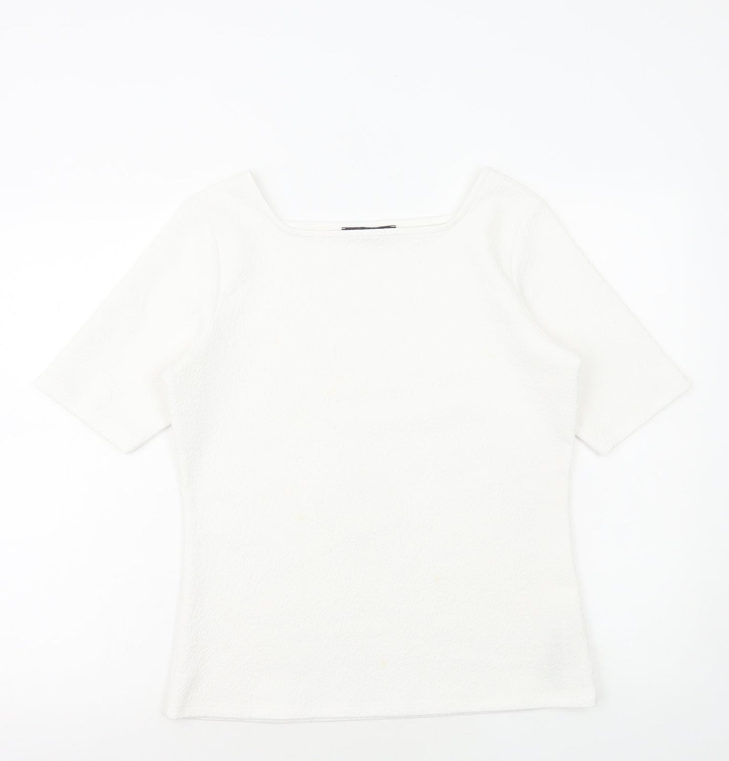 Womens UK Size 12 Marks and Spencer White Basic Blouse