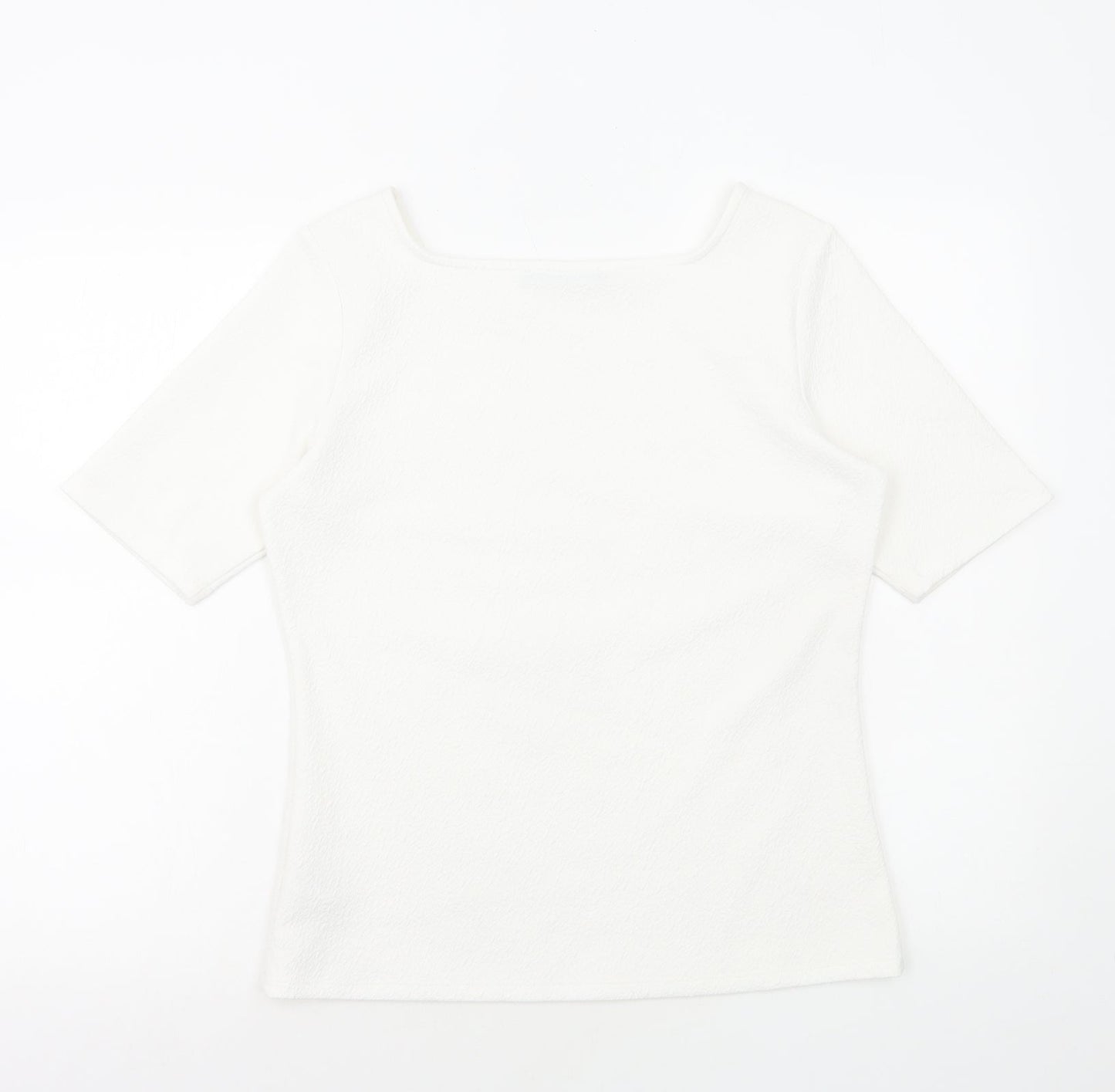 Womens UK Size 12 Marks and Spencer White Basic Blouse