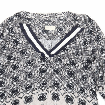 Womens UK Size 10 Milano Multicoloured Basic Blouse