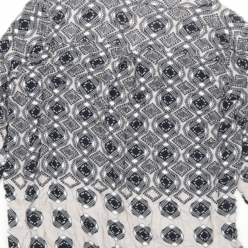 Womens UK Size 10 Milano Multicoloured Basic Blouse
