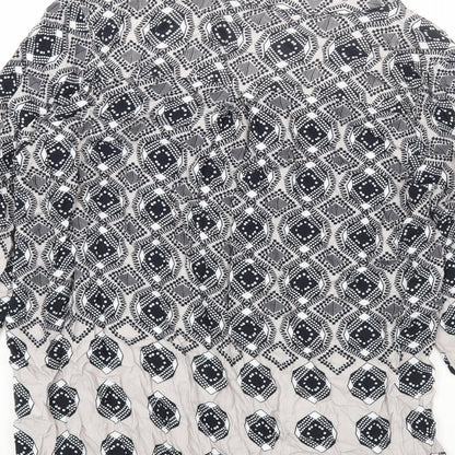 Womens UK Size 10 Milano Multicoloured Basic Blouse