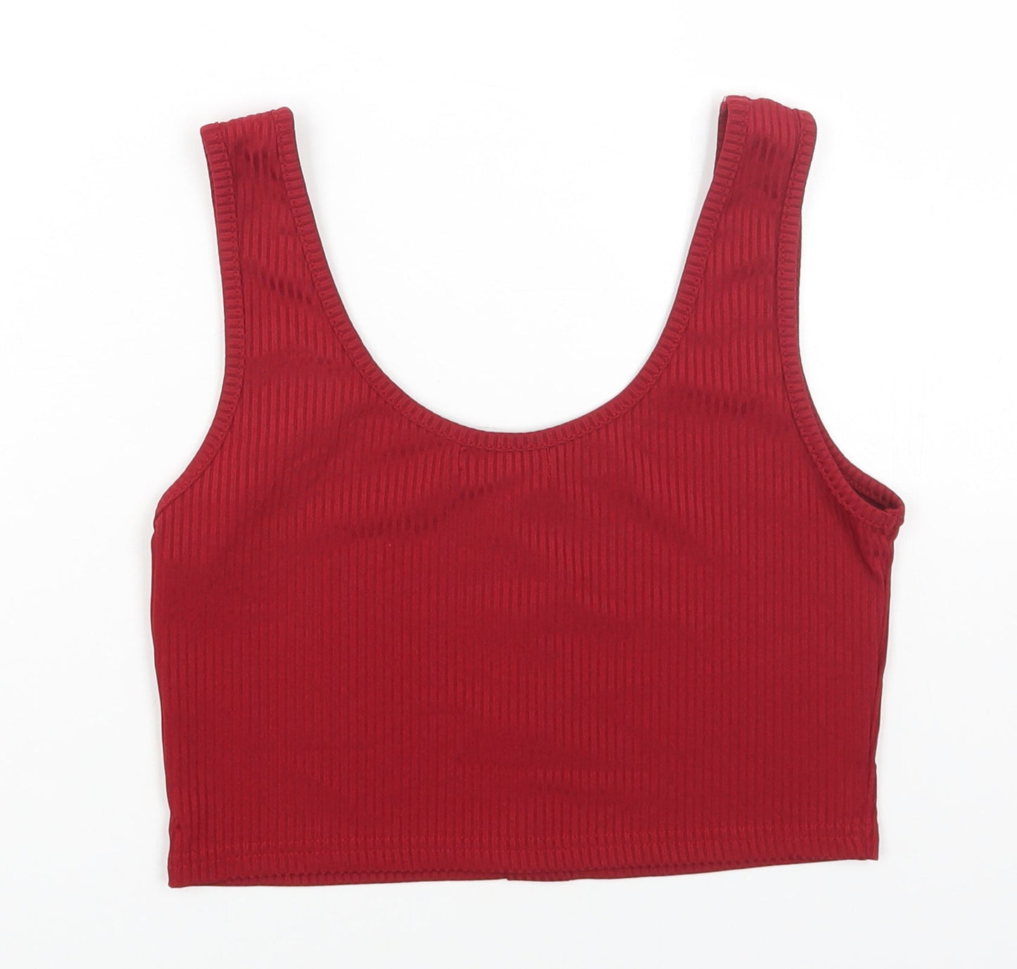 Womens UK Size M ROMWE Red Cropped Tank