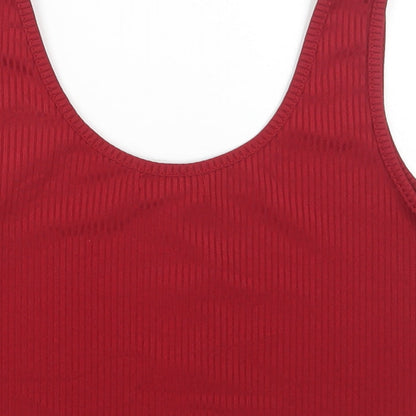 Womens UK Size M ROMWE Red Cropped Tank