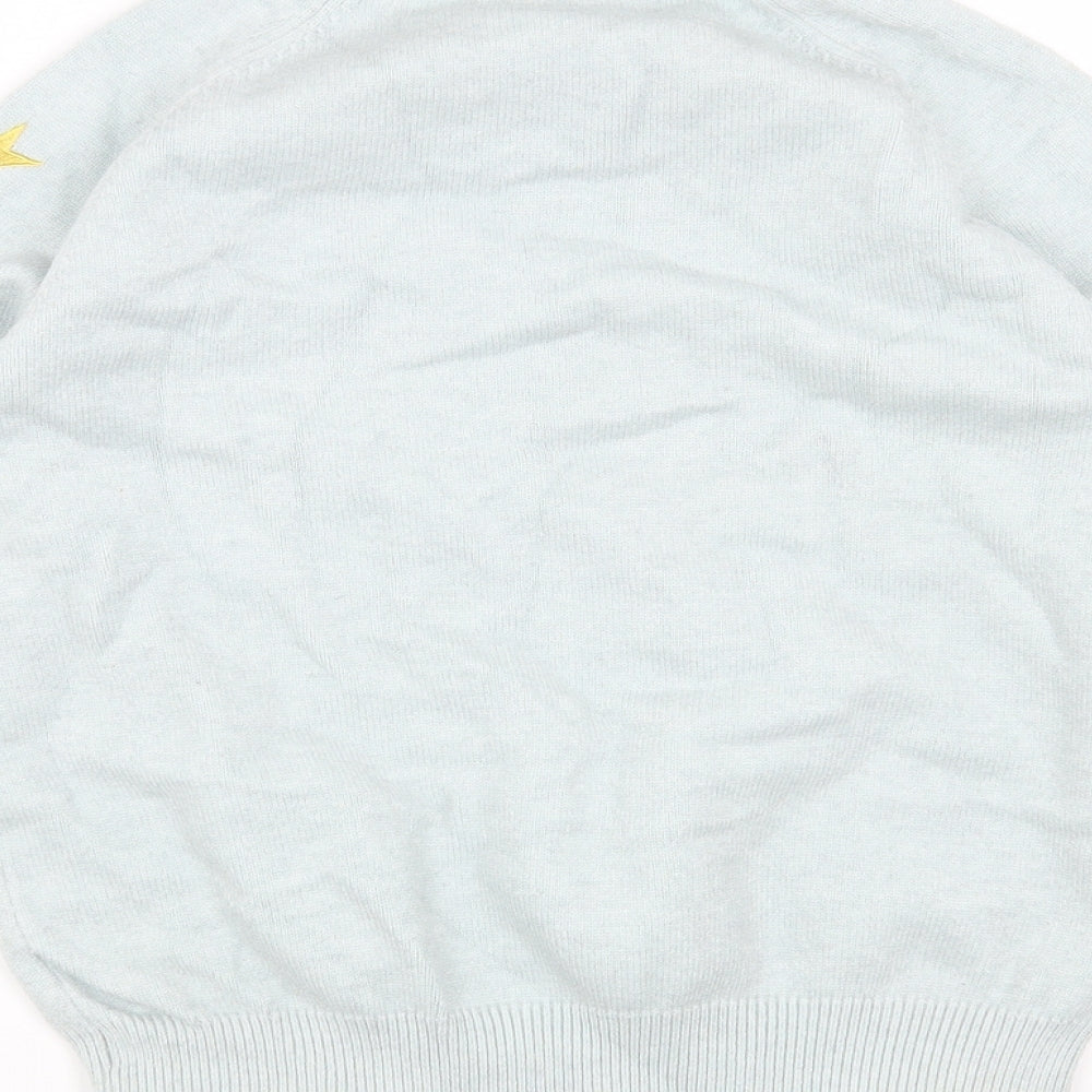 Womens UK Size M Preworn Blue Pullover Jumper
