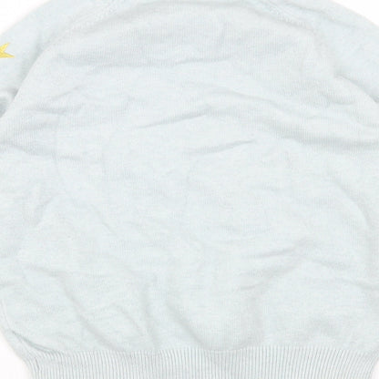 Womens UK Size M Preworn Blue Pullover Jumper
