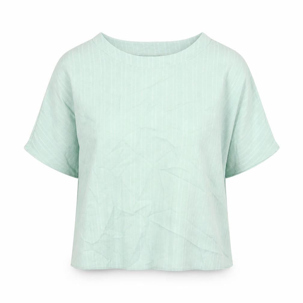 Womens UK Size S Preworn Green Basic Blouse