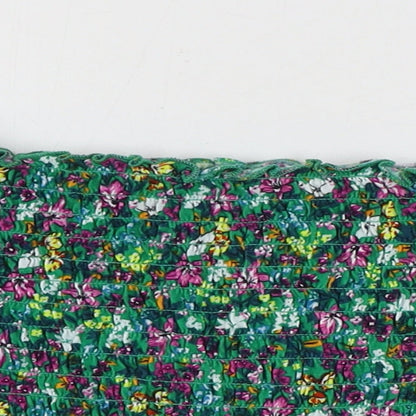 Womens UK Size M Divided by H&M Multicoloured Cropped Blouse