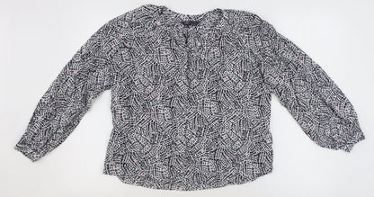 Womens UK Size 6 Marks and Spencer Multicoloured Basic Button-Up