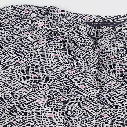 Womens UK Size 6 Marks and Spencer Multicoloured Basic Button-Up