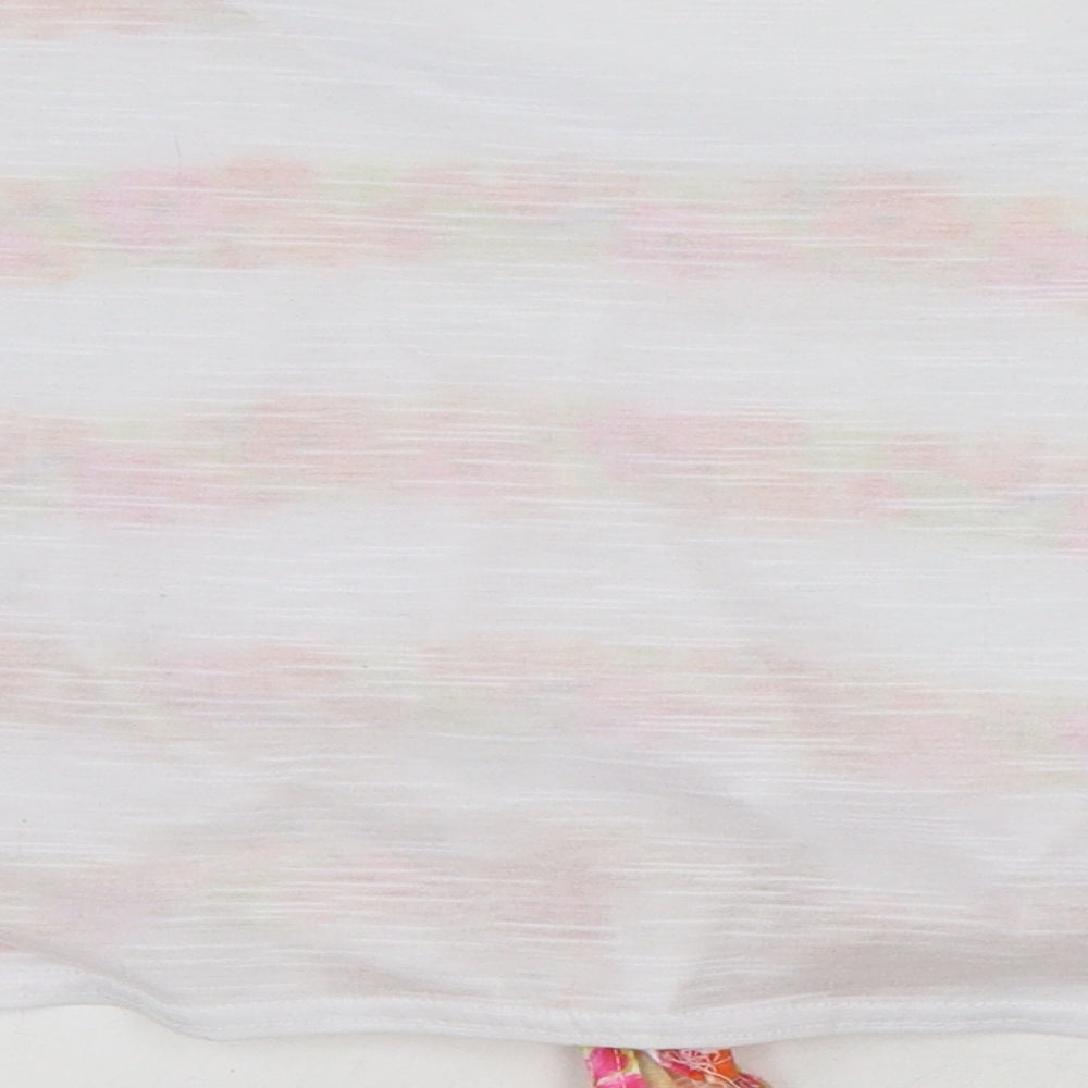 Womens UK Size 8 Miso Multicoloured Basic T-Shirt