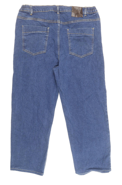 Pegasus Womens Blue Cotton Straight Jeans Size 38 in Regular Zip