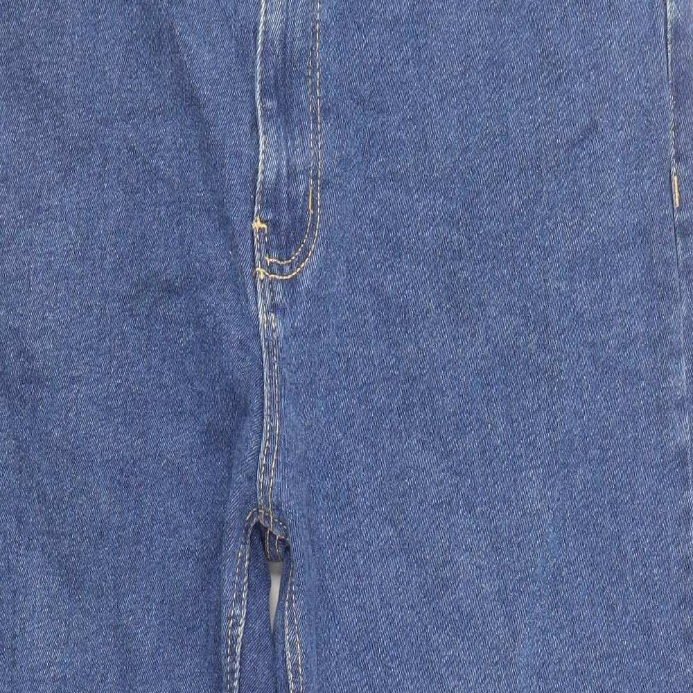 Pegasus Womens Blue Cotton Straight Jeans Size 38 in Regular Zip