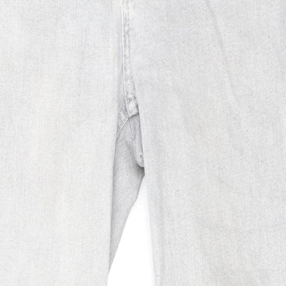 Mango Womens Grey Cotton Skinny Jeans Size 60 in Regular Zip