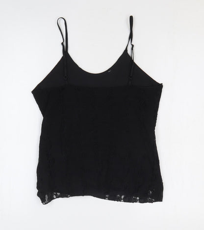 Womens UK Size M Sky Designs Black Camisole Blouse