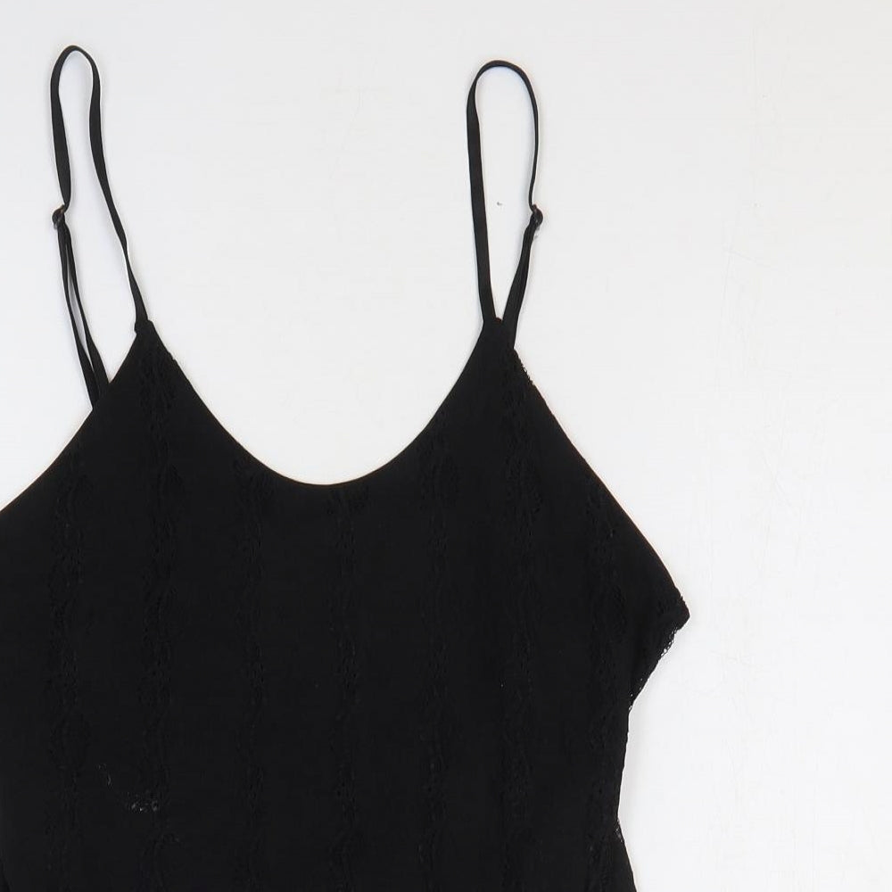 Womens UK Size M Sky Designs Black Camisole Blouse