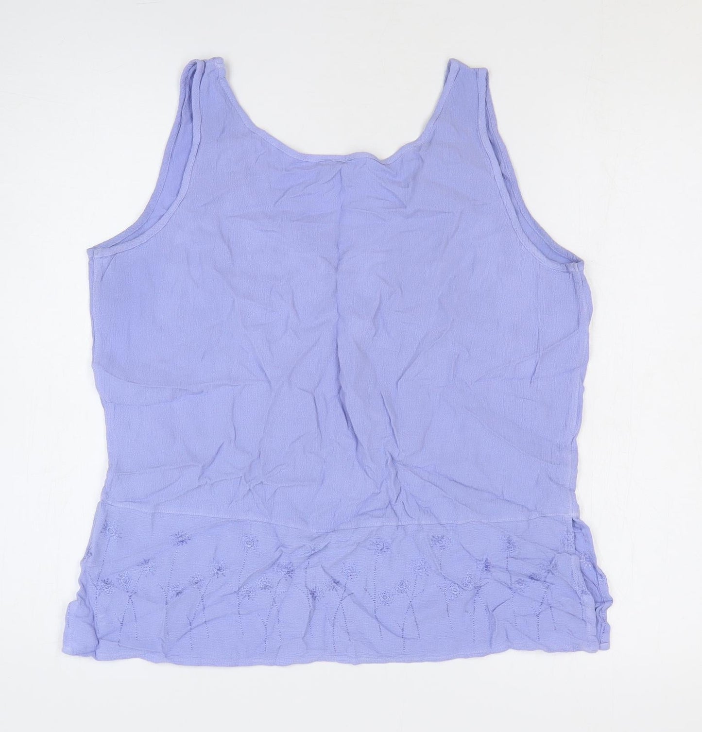 Womens UK Size 12 Marks and Spencer Blue Basic Tank