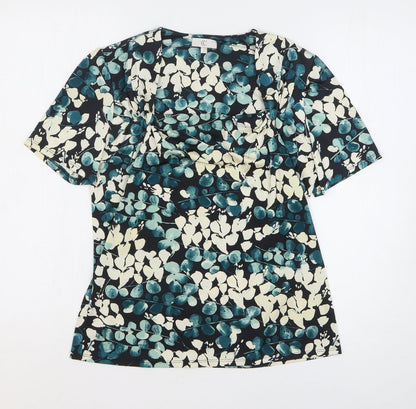 Womens UK Size M Preworn Blue Basic Blouse