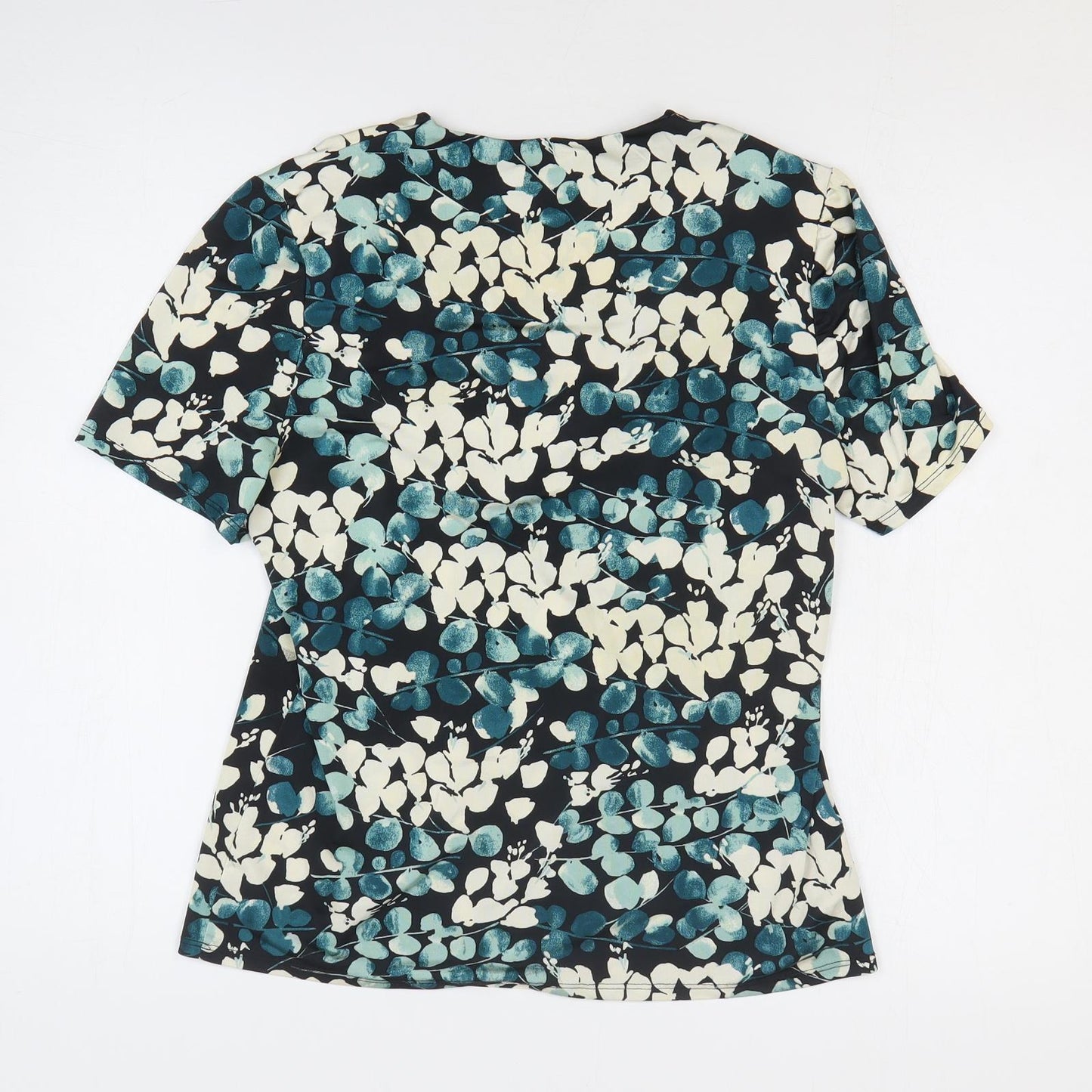 Womens UK Size M Preworn Blue Basic Blouse