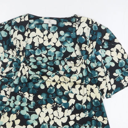 Womens UK Size M Preworn Blue Basic Blouse