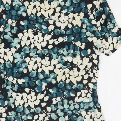 Womens UK Size M Preworn Blue Basic Blouse