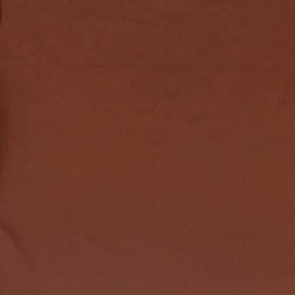 Slnghr Womens Brown Polyester Basic T-Shirt Size S Round Neck