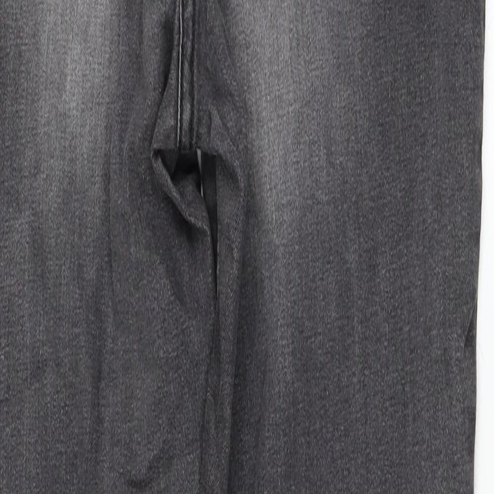 NEXT Womens Grey Cotton Skinny Jeans Size 28 in Regular Drawstring