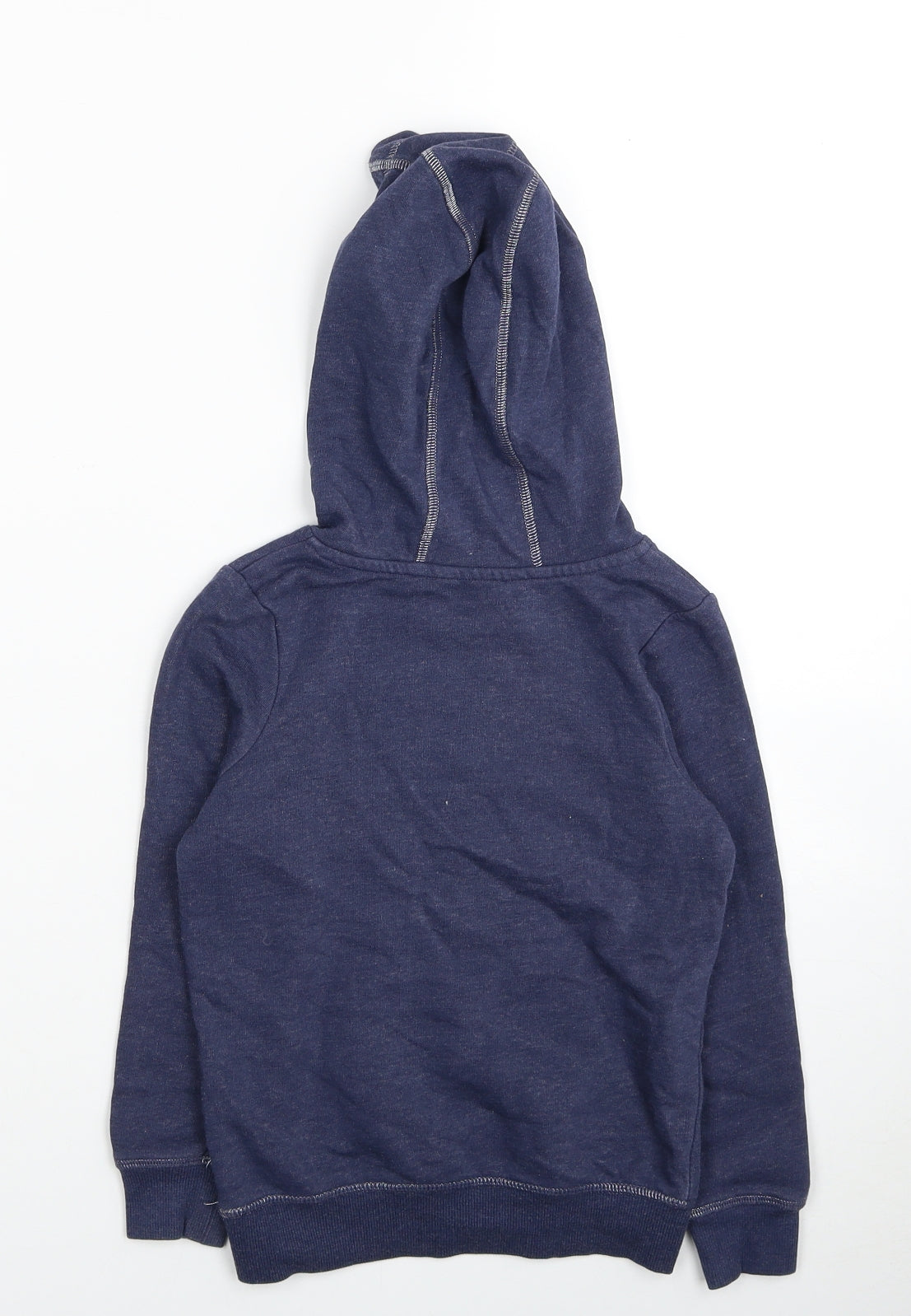 George Girls Blue Cotton Pullover Hoodie One Size Pullover - Love Heart