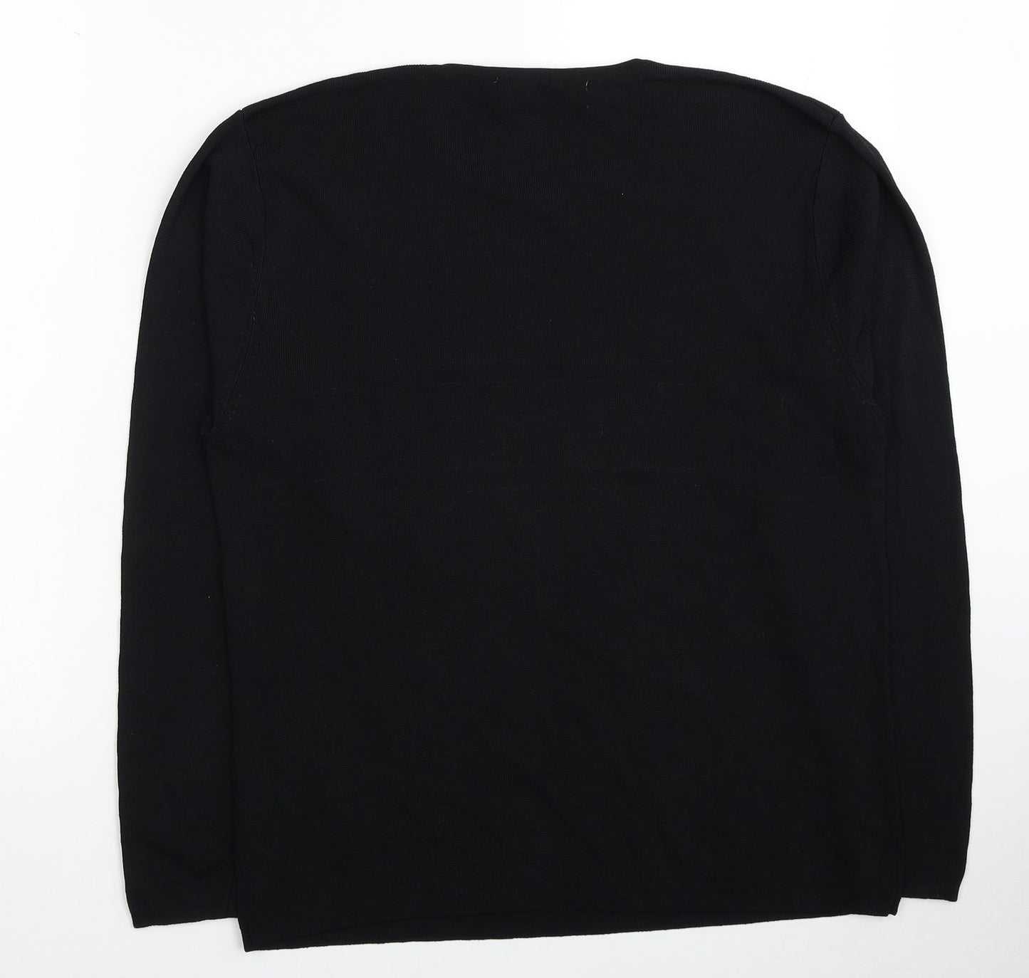 Womens UK Size 18 Pure & Natural Black Pullover Jumper