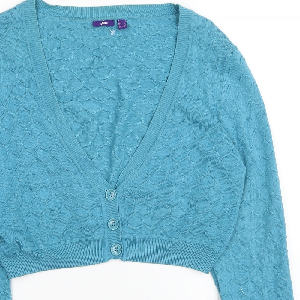 Womens UK Size XL Mexx Blue Cardigan Jumper