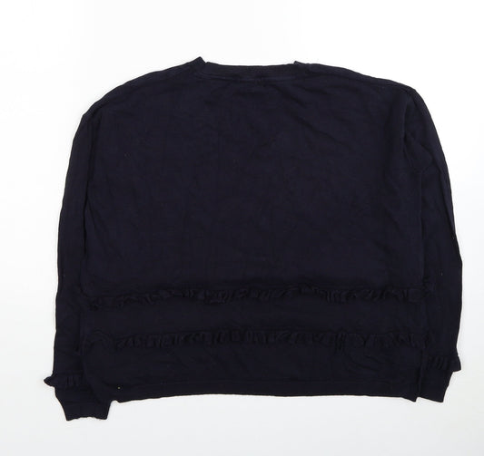 Womens UK Size 12 Marks and Spencer Blue Pullover Jumper