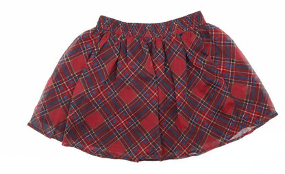 Glamorous Womens Red Geometric Polyester Pettiskirt Skirt Size 12