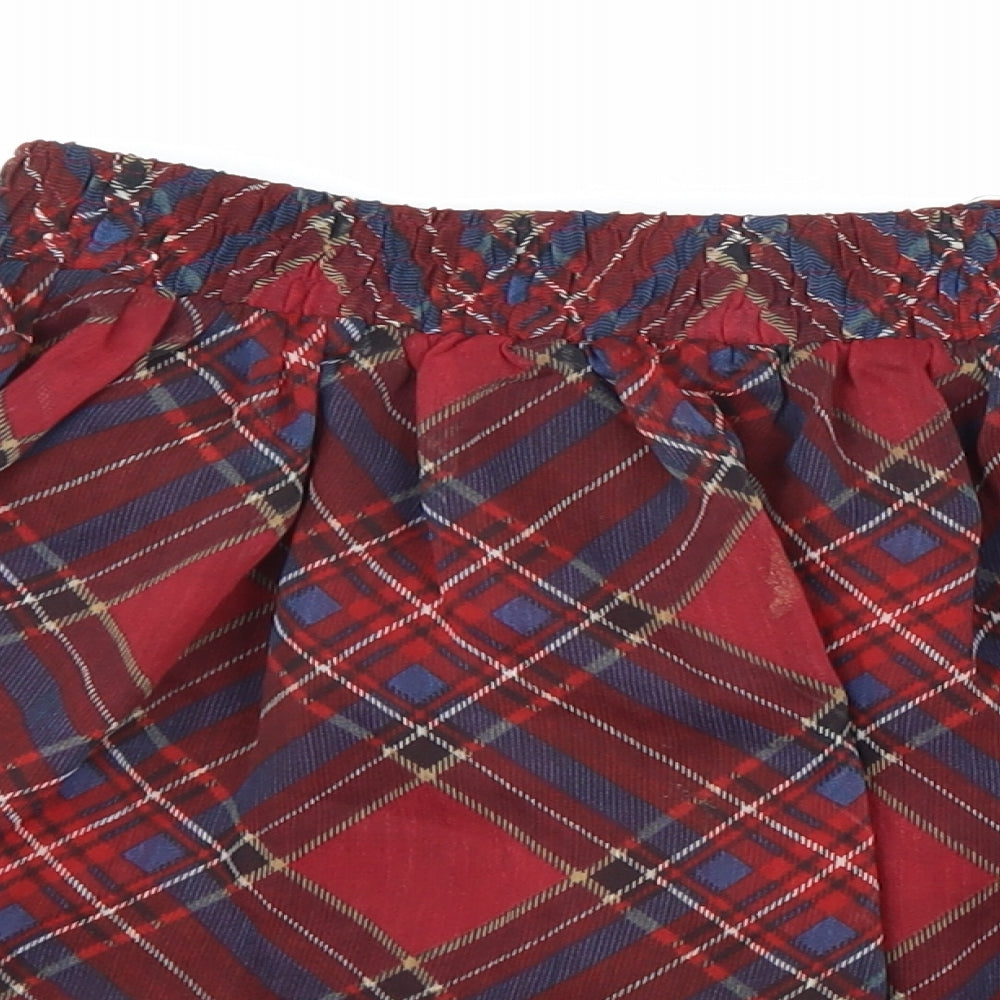 Glamorous Womens Red Geometric Polyester Pettiskirt Skirt Size 12